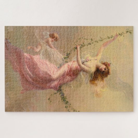Puzzle "The Swing" par Edouard Bisson Pre-Raphaelite (Horizontal)