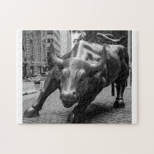 Puzzle The Wall Street Bull New York. (Horizontal)