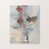 Puzzle The Yard and Washhouse, 1895 par Carl Larsson (Vertical)