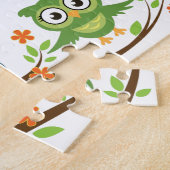 Puzzle Thème de chouette, avec signe de nom en forme de c (Côté)