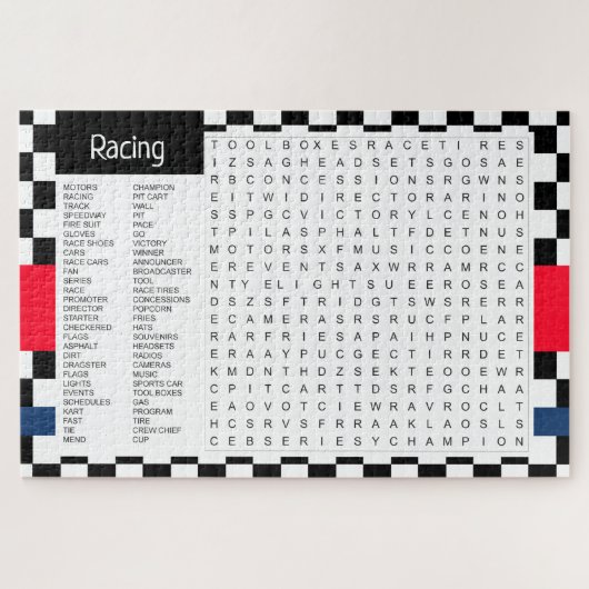 Puzzle Thème de course (Horizontal)
