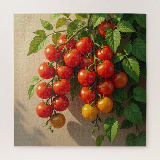 Puzzle Thème de jardinage de plants de tomates pour l'été (Vertical)