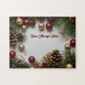 Puzzle Thème de Noël personnalisable (Horizontal)
