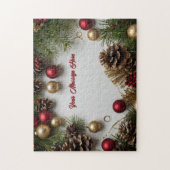 Puzzle Thème de Noël personnalisable (Vertical)