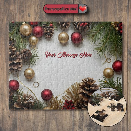 Puzzle Thème de Noël personnalisable