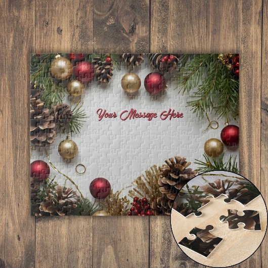 Puzzle Thème de Noël personnalisé