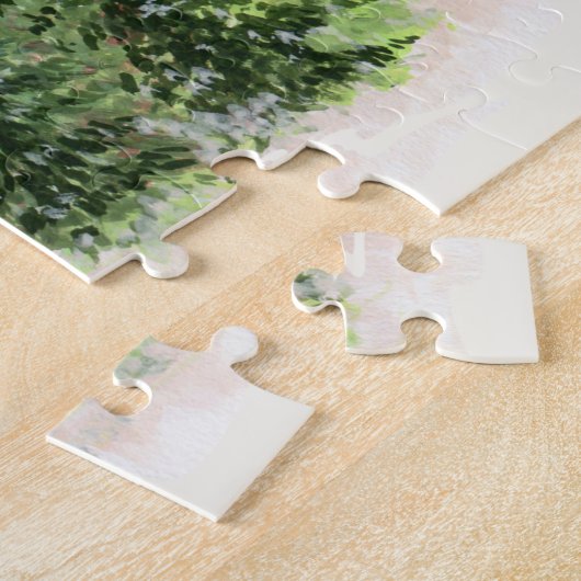 Puzzle Thème extérieur du camping de Noël Trailer (Côté)