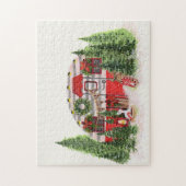 Puzzle Thème extérieur du camping de Noël Trailer (Vertical)