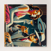 Puzzle Thème Gangster Martini de l'ère spatiale Las Vegas (Horizontal)