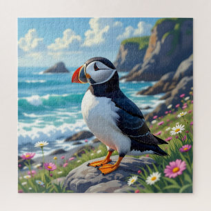 Puzzle Thème Macareux mignon sur le rivage