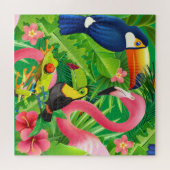 Puzzle Thème Nature Animaux tropicaux Difficile (Horizontal)