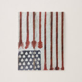 Puzzle Thème patriotique de musique de guitare de drapeau (Vertical)