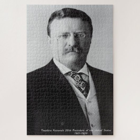 Puzzle Theodore Roosevelt 26e Président de l'Amérique (Vertical)