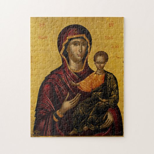 Puzzle Theotokos et le Christ Enfant, Emmanuel Lampardos (Vertical)