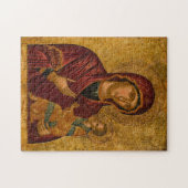Puzzle Theotokos (Vierge Marie) et l'icône Christ Enfant (Horizontal)
