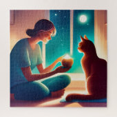 Puzzle thérapeute du chat (Vertical)