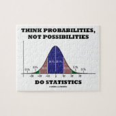 Puzzle Think Probabilities Not Possibilities Statistics (Horizontal)
