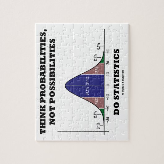 Puzzle Think Probabilities Not Possibilities Statistics (Vertical)