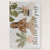 Puzzle This Too Shall Pass Yoga Botanical (Vertical)