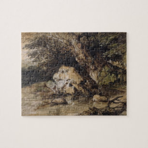 Puzzle Thomas Gainsborough   un paysage accidenté avec