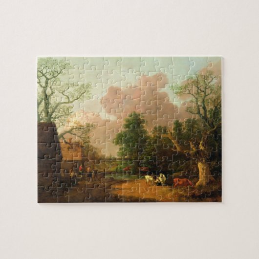 Puzzle Thomas Gainsborough | un paysage avec des figures, (Horizontal)