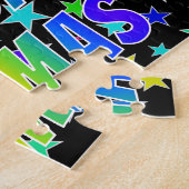 Puzzle "THOMAS" Prénom, Amusant "HEUREUX ANNIVERSAIRE" (Côté)