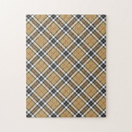 Puzzle Thomson Camel Clan Tartan Plaid Motif (Vertical)