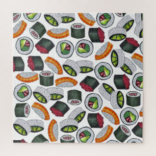 Puzzle Thon de sushi japonais Rolls Sashimi Nigiri