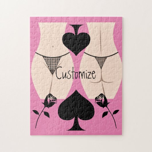 Puzzle Thong Panty Spade Thunder_Cove (Vertical)