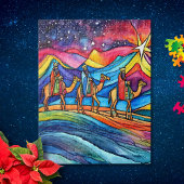 Puzzle Three Wise Men Colorful Christmas Holiday