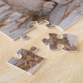 Puzzle Three young cute cat kittens sit friendly together (Côté)