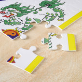 Puzzle Tibet et lions de neige, drapeau tibétain - L'Hima (Côté)