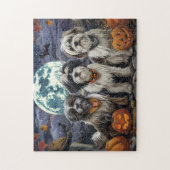 Puzzle Tibétain Terrier Halloween Effrayant (Vertical)