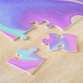 Puzzle Tie Dye Swirl Marbre Retro Super (Côté)