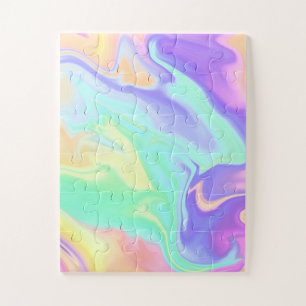 Puzzle Tie Dye Swirl Marbre Retro Super