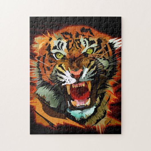 Puzzle Tiger (Vertical)