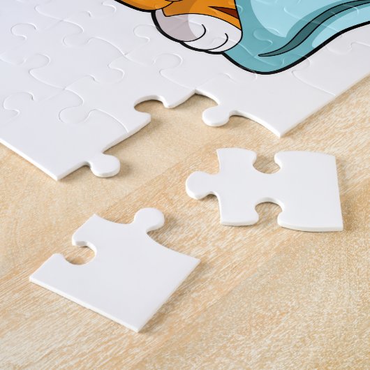 Puzzle Tiger chat avec Coussin (Côté)