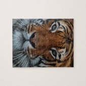 Puzzle Tiger Chat Stripes Jungle Mist Animal (Horizontal)