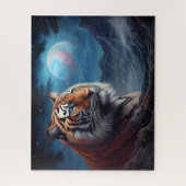 Puzzle Tiger Espace cosmique Art Imaginaire surréaliste (Vertical)