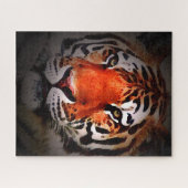 Puzzle Tiger Face Motivational Artwork (Horizontal)