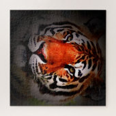 Puzzle Tiger Face Motivational Artwork (Horizontal)