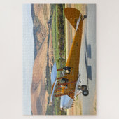 Puzzle Tiger Moth biplane avant le décollage (Vertical)