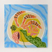 Puzzle Tiger Prawns | Plateau d'alimentation de la mer de (Horizontal)