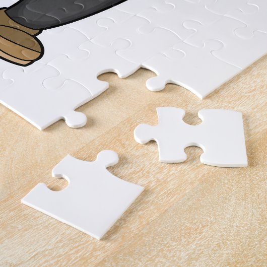 Puzzle Tiger Scarf Beanie (Côté)