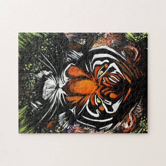 Puzzle Tiger Stare (Horizontal)
