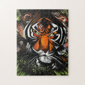 Puzzle Tiger Stare (Vertical)