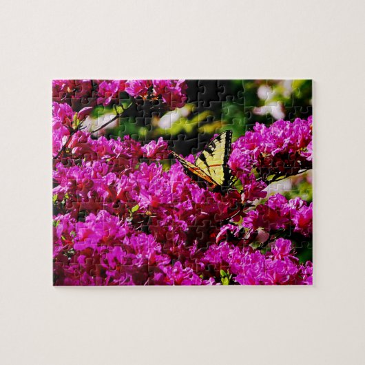 Puzzle Tiger Swallowtail sur Azalea (Horizontal)