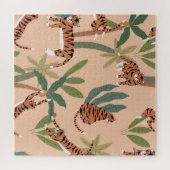 Puzzle Tigers d'été Palmiers Exotiques (Horizontal)