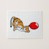 Puzzle Tigre avec ballon (Horizontal)