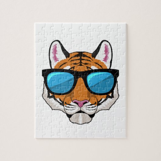 Puzzle Tigre avec lunettes de soleil (Vertical)